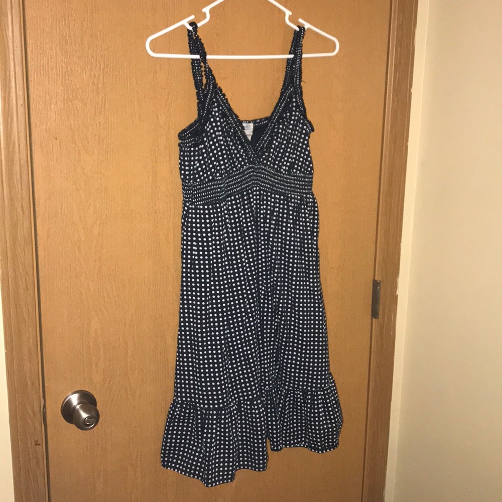 Polka dot, black and white sundress